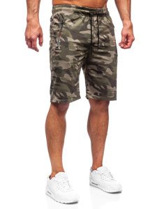 Bolf Herren Kurze Sporthose Camo Shorts Khaki  JX701