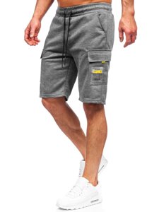 Bolf Herren Kurze Sporthose Cargohose Schwarzgrau  JX167