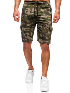 Bolf Herren Kurze Sporthose Cargoshorts Camo Grün  JX875