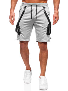 Bolf Herren Kurze Sporthose Cargoshorts Grau  HS7179