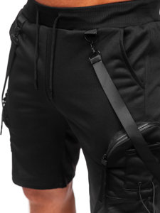 Bolf Herren Kurze Sporthose Cargoshorts Schwarz  HS7179