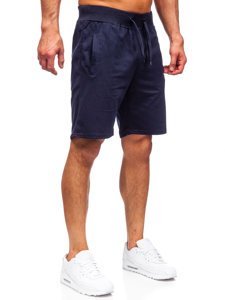 Bolf Herren Kurze Sporthose Dunkalblau  K10003