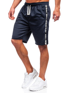 Bolf Herren Kurze Sporthose Dunkelblau  8K933