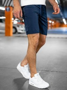 Bolf Herren Kurze Sporthose Dunkelblau  HH037