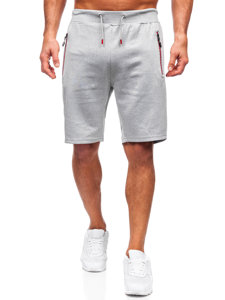 Bolf Herren Kurze Sporthose Grau 8K297