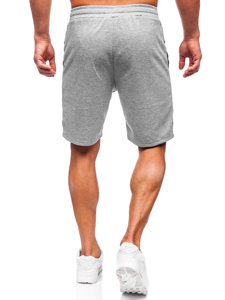 Bolf Herren Kurze Sporthose Grau  8K932