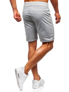 Bolf Herren Kurze Sporthose Grau  B1001