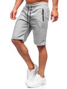 Bolf Herren Kurze Sporthose Grau  JX132