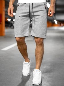 Bolf Herren Kurze Sporthose Grau  JX202