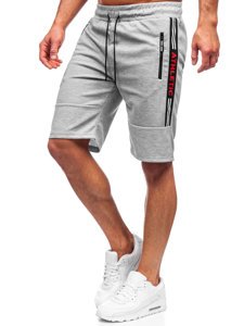 Bolf Herren Kurze Sporthose Grau  JX211