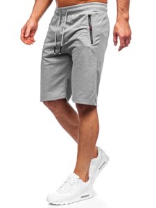 Bolf Herren Kurze Sporthose Grau  JX505