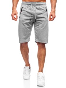 Bolf Herren Kurze Sporthose Grau  JX505