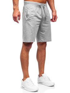 Bolf Herren Kurze Sporthose Grau K10003