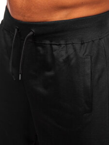 Bolf Herren Kurze Sporthose Schwarz 8K101