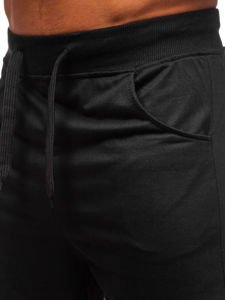 Bolf Herren Kurze Sporthose Schwarz  B1001