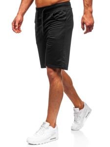 Bolf Herren Kurze Sporthose Schwarz  B1001