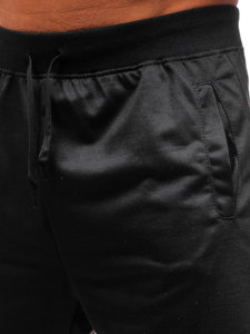 Bolf Herren Kurze Sporthose Schwarz  DK01