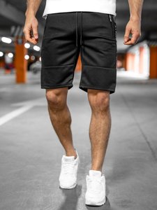 Bolf Herren Kurze Sporthose Schwarz  JX211