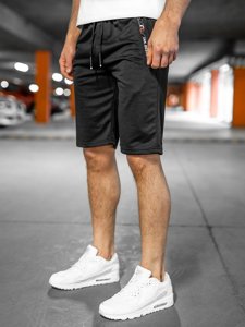 Bolf Herren Kurze Sporthose Schwarz  JX503