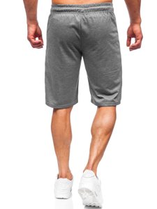 Bolf Herren Kurze Sporthose Schwarzgrau  JX503