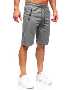 Bolf Herren Kurze Sporthose Schwarzgrau  JX503