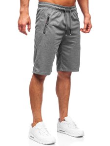 Bolf Herren Kurze Sporthose Schwarzgrau  JX505