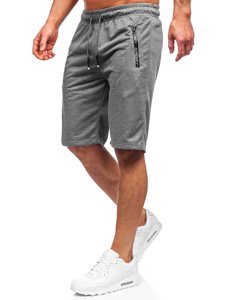 Bolf Herren Kurze Sporthose Schwarzgrau  JX505