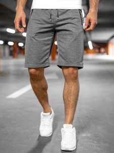 Bolf Herren Kurze Sporthose Schwarzgrau  JX505