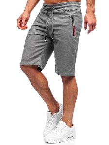 Bolf Herren Kurze Sporthose Schwarzgrau  JX511