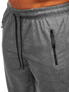 Bolf Herren Kurze Sporthose Schwarzgrau  JX806