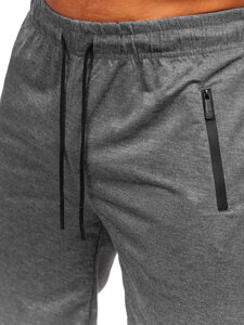 Bolf Herren Kurze Sporthose Schwarzgrau  JX808