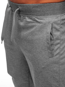 Bolf Herren Kurze Sporthose Schwarzgrau  K10002