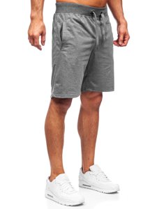 Bolf Herren Kurze Sporthose Schwarzgrau K10003