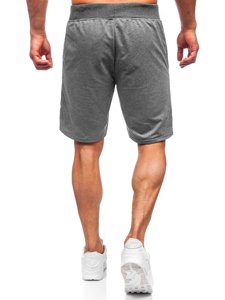 Bolf Herren Kurze Sporthose Schwarzgrau K10003