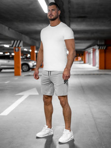 Bolf Herren Kurze Sporthose Shorts Grau  68041