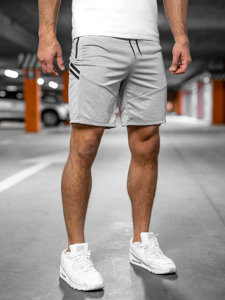 Bolf Herren Kurze Sporthose Shorts Grau  68041