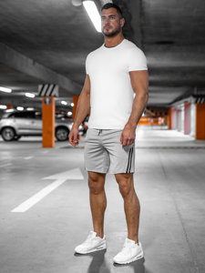 Bolf Herren Kurze Sporthose Shorts Grau  68057