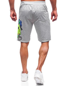 Bolf Herren Kurze Sporthose Shorts Grau  HS7195