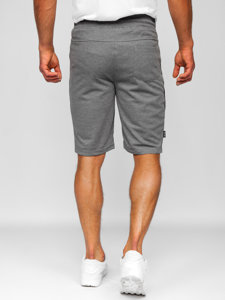 Bolf Herren Kurze Sporthose Shorts Grau-Schwarz  Q3876