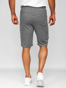 Bolf Herren Kurze Sporthose Shorts Grau-Schwarz  Q3877