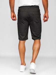 Bolf Herren Kurze Sporthose Shorts Schwarz-Weiß  Q3877