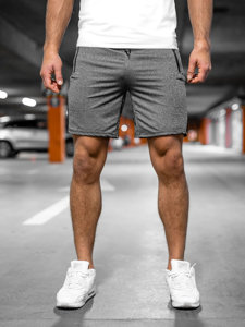 Bolf Herren Kurze Sporthose Shorts Schwarzgrau  68006