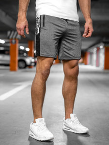 Bolf Herren Kurze Sporthose Shorts Schwarzgrau  68006