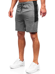 Bolf Herren Kurze Sporthose Shorts Schwarzgrau  68026