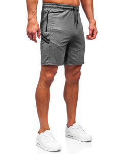 Bolf Herren Kurze Sporthose Shorts Schwarzgrau 68041