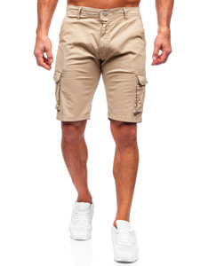 Bolf Herren Kurze Stoffhose Cargoshorts Camel  J707