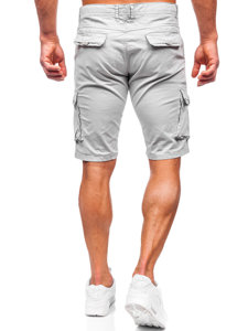 Bolf Herren Kurze Stoffhose Cargoshorts Grau J707