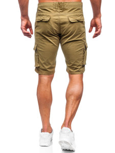 Bolf Herren Kurze Stoffhose Cargoshorts Khaki  J707