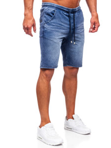 Bolf Herren Kurze Stoffhose Dunkelblau  MP0267BS