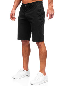 Bolf Herren Kurze Stoffhose Schwarz  JX7511